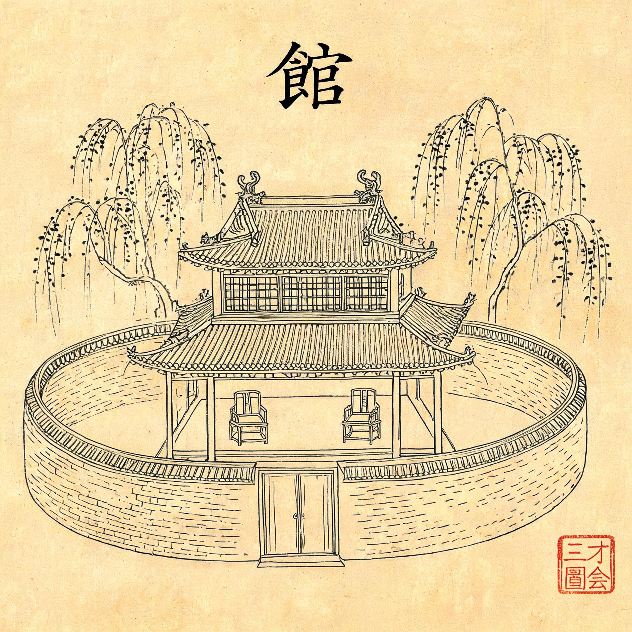 馆 AI还原